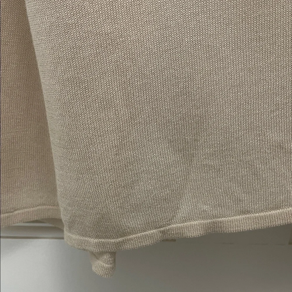 J. Jill Wearever Collection Cream Lightweight Knit Open Cardigan - Size Medium